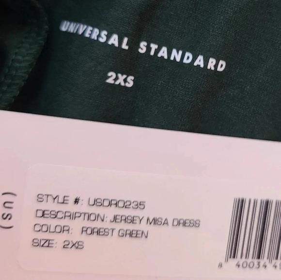 NWT Universal Standard Green Jersey Misa Dress 2XS - Picture 7 of 11